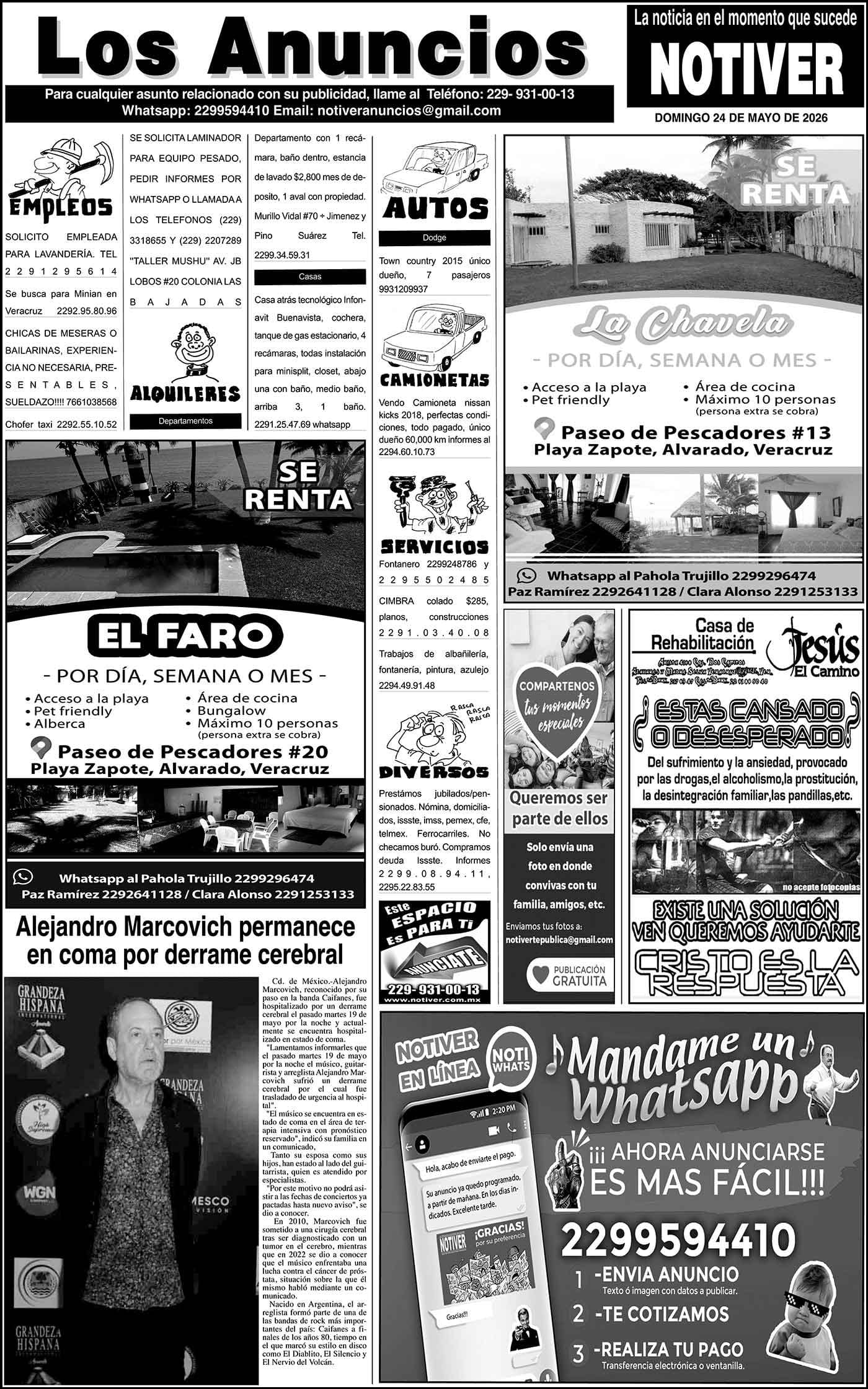 ...LOS ANUNCIOS, AVISOS Y DEMÁS! - DOMINGO, 24 DE MAYO 2026