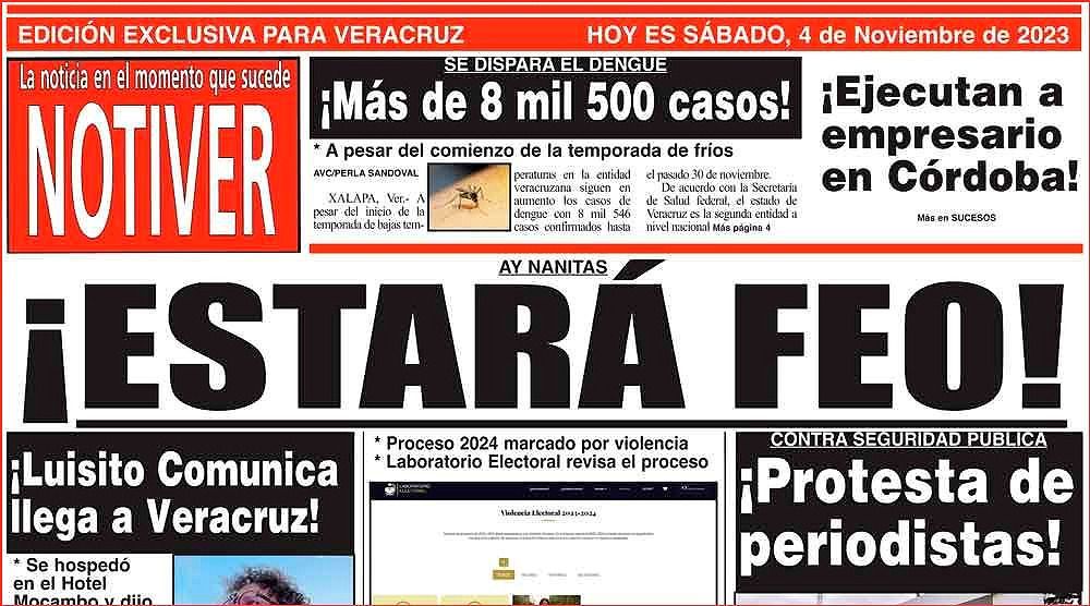 LA PORTADA - SÁBADO, 4 DE NOVIEMBRE 2023
