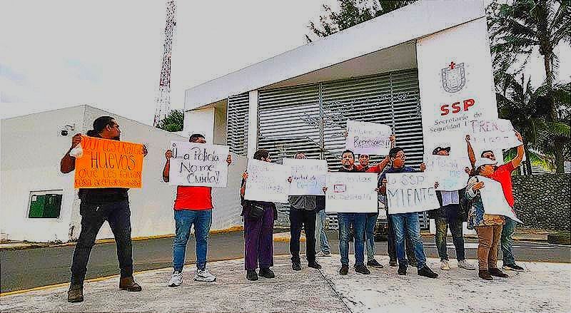 ¡PROTESTA DE PERIODISTAS! -"La SSP Reafirma que Dicha Información es Falsa y Precisa que los Efectivos Estatales en Ningún Momento Agredieron a Ningún Comunicador"