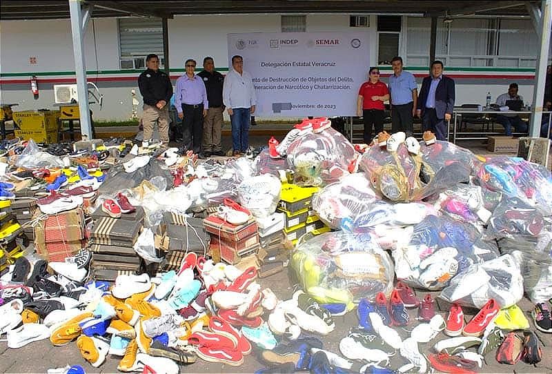 ¡DESTRUYERON 35 MIL 617 TENIS APÓCRIFOS! -FGR da Duro Golpe a la Piratería