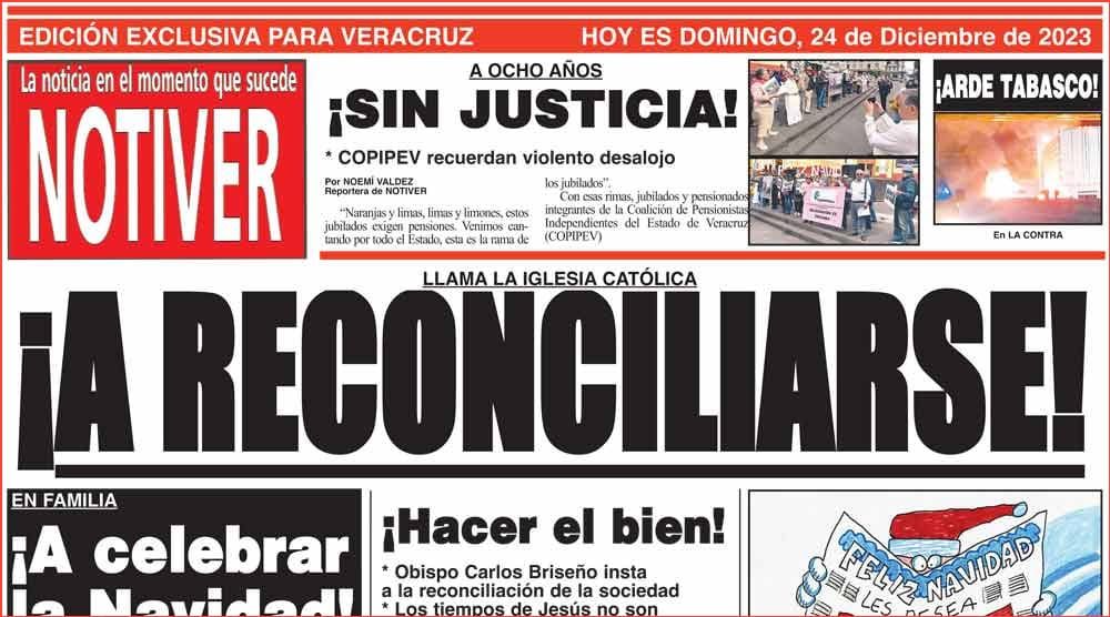 LA PORTADA - DOMINGO 24 DE DICIEMBRE 2023