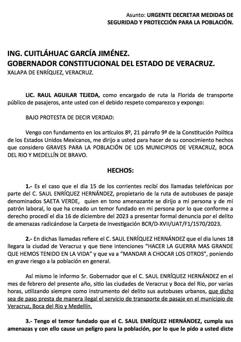 ¡AMENAZA TRANSPORTISTA HACER LA “GUERRA...”!