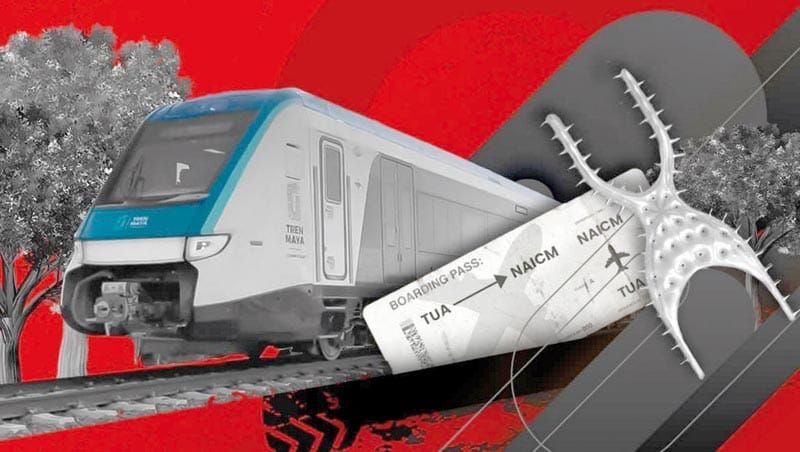 ¡PASAJEROS DEL AICM PAGAN  DEL TREN MAYA!