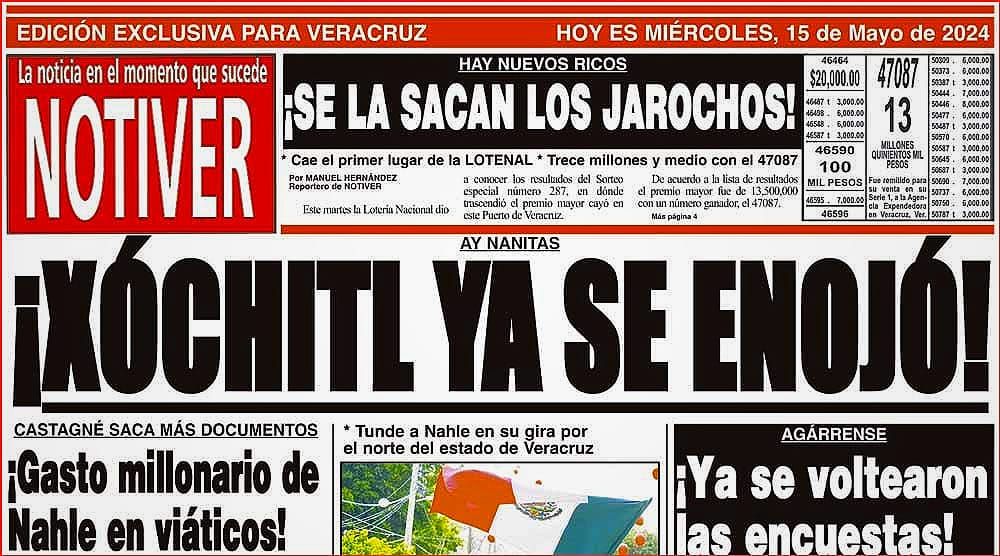 LA PORTADA - MIÉRCOLES 15 DE MAYO 2024