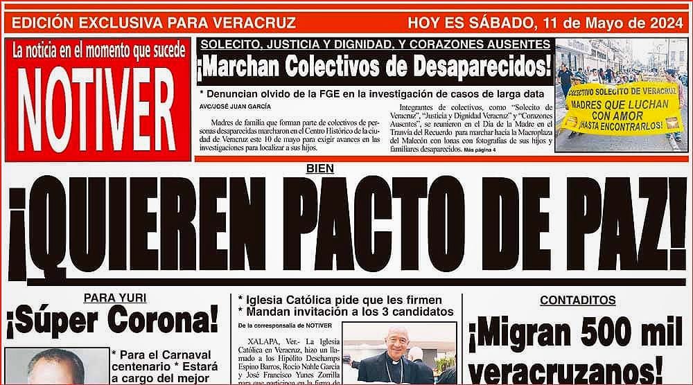 LA PORTADA - SÁBADO 11 DE MAYO 2024
