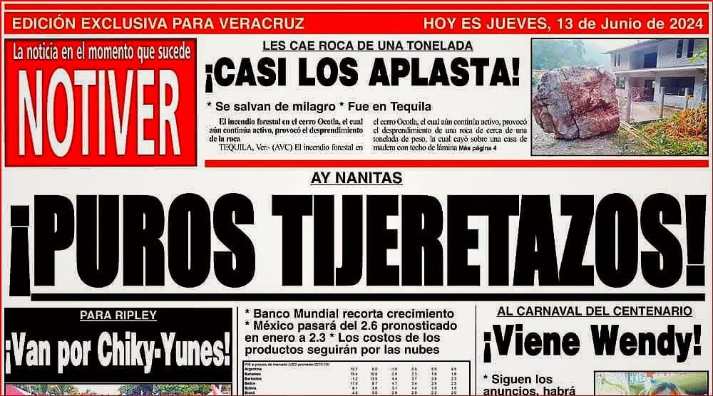 LA PORTADA - JUEVES 13 DE JUNIO 2024