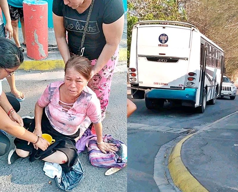 ¡SALE DISPARADA DEL AUTOBÚS! - *CURVA DE GEO LOS PINOS II