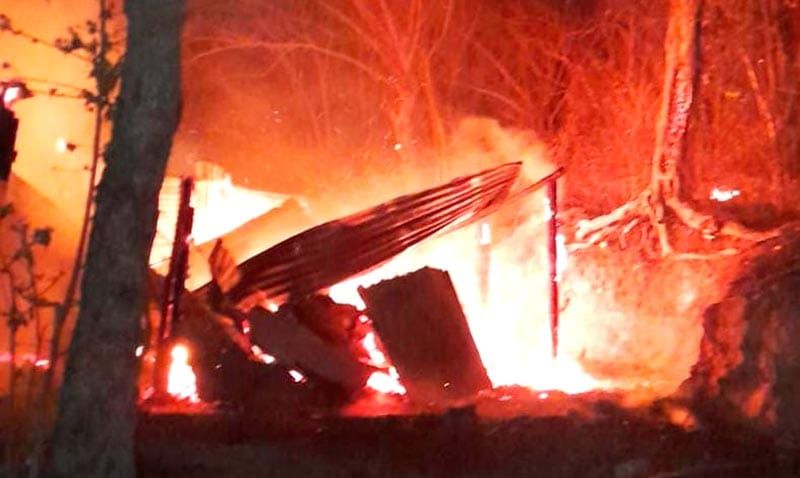 ¡MUERE QUEMADO EN SU CASA!