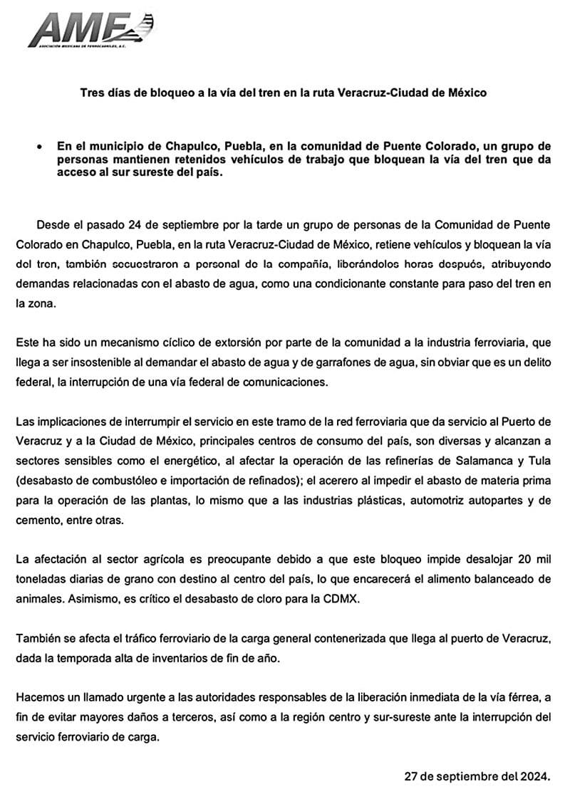 ¡BLOQUEAN VÍA VERACRUZ-CDMX!