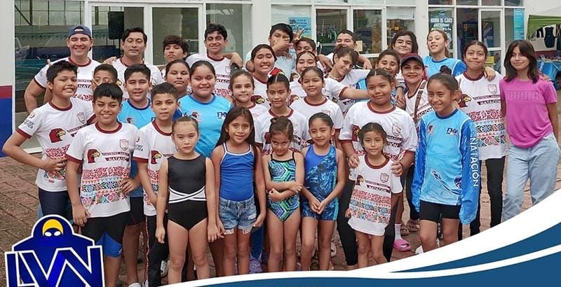 ¡ÁGUILAS HISPANO GANAN TORNEO DE NATACIÓN “TODOS SANTOS”!