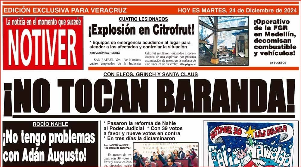 LA PORTADA - MARTES 24 DE DICIEMBRE 2024