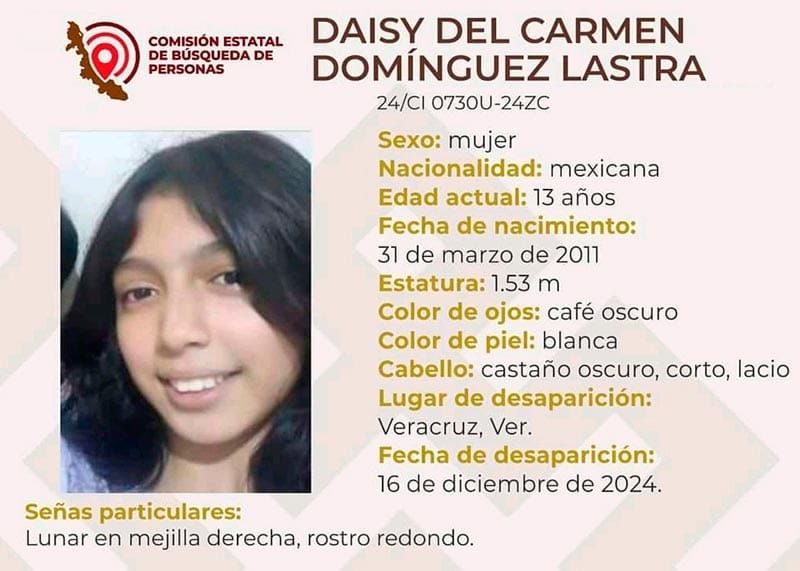 ¡DESAPARECIÓ LA MENOR DEISY DEL CARMEN!