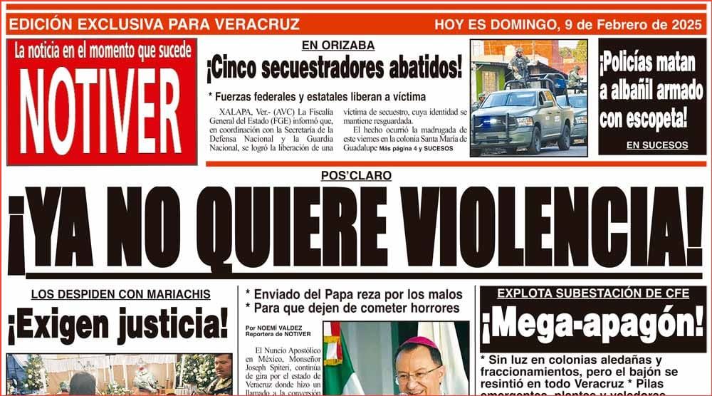 LA PORTADA - DOMINGO 9 DE FEBRERO 2025