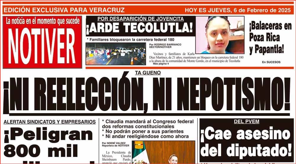 LA PORTADA - JUEVES 6 DE FEBRERO 2025