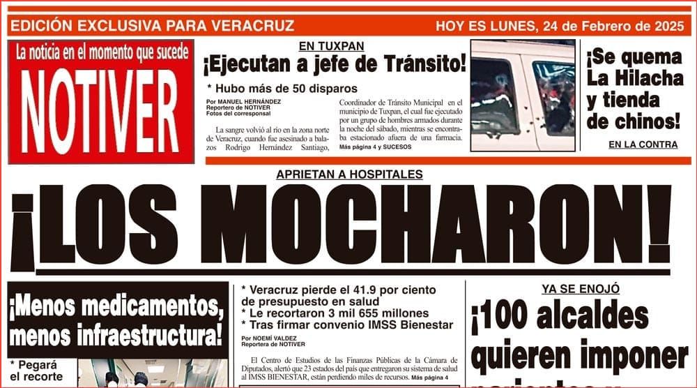 LA PORTADA - LUNES 24 DE FEBRERO 2025