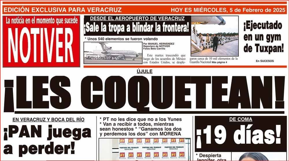 LA PORTADA - MIÉRCOLES 5 DE FEBRERO 2025