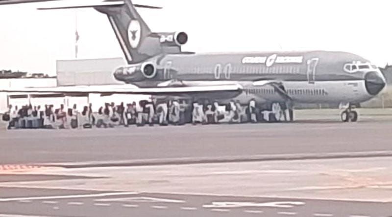 ¡SALE LA TROPA A BLINDAR LA FRONTERA! - DESDE EL AEROPUERTO DE VERACRUZ