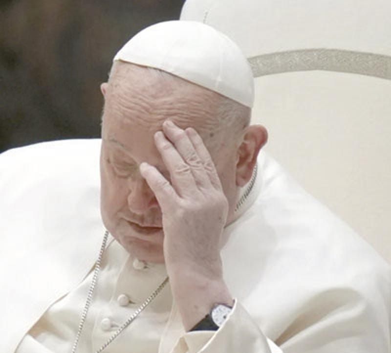 ¡PIDEN ORAR POR SALUD DEL PAPA FRANCISCO!