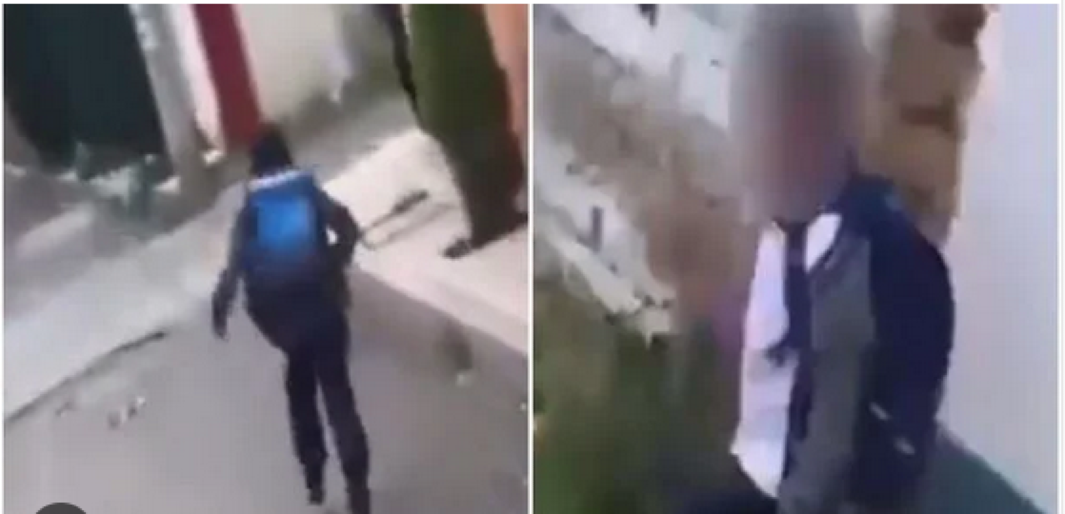 ¡DESDE UNA COMBI, ACOSAN A UN NIÑO ESTUDIANTE HASTA HACERLO LLORAR!