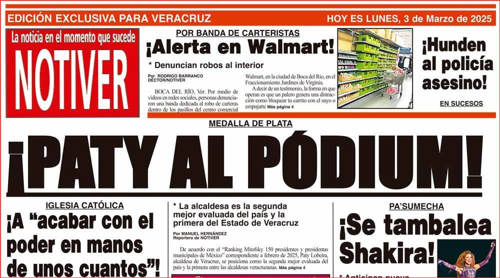 LA PORTADA - LUNES 3 DE MARZO 2025