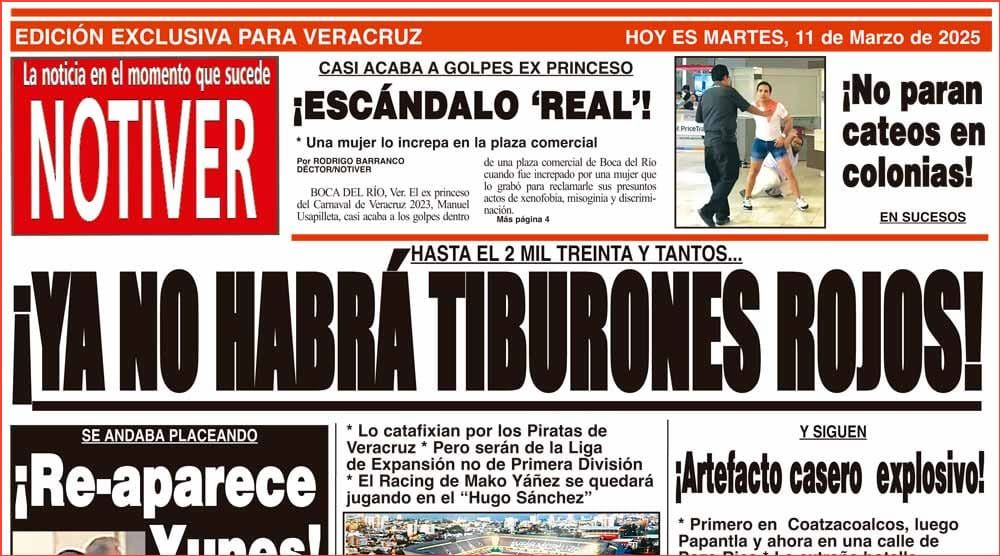 LA PORTADA - MARTES 11 DE MARZO 2025