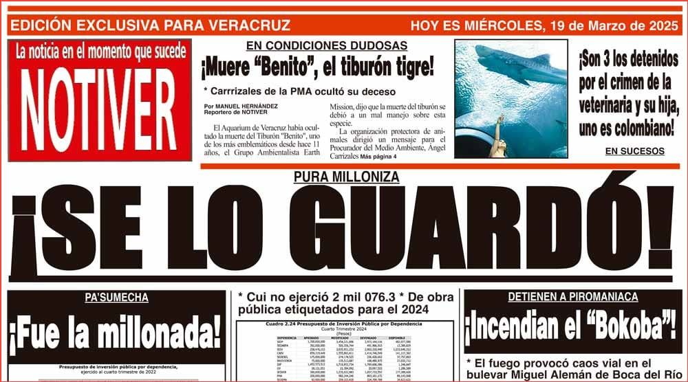 LA PORTADA - MIÉRCOLES 19 DE MARZO 2025