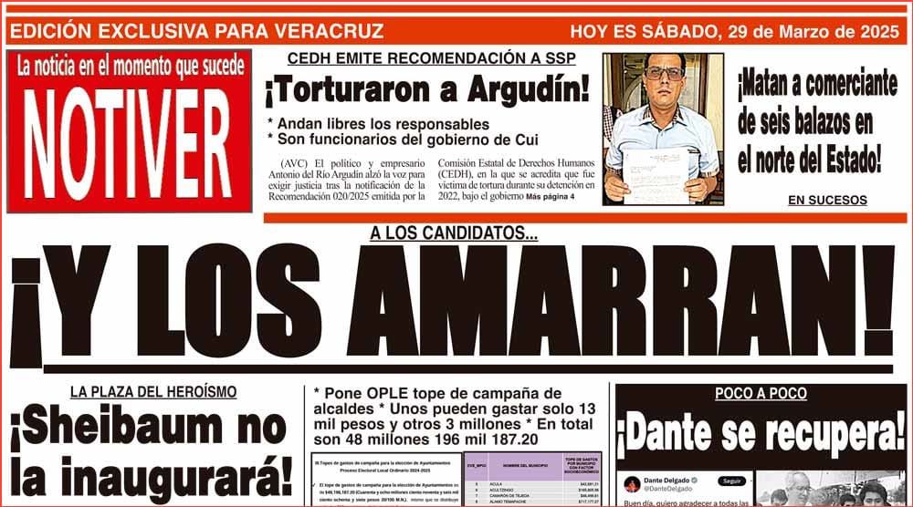 LA PORTADA - SÁBADO 29 DE MARZO 2025