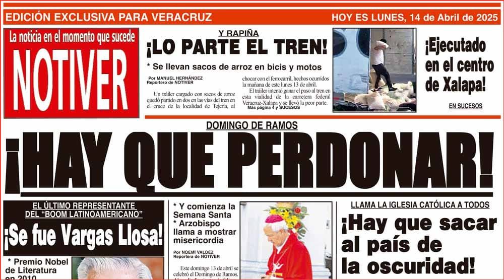 LA PORTADA - LUNES 14 DE ABRIL 2025