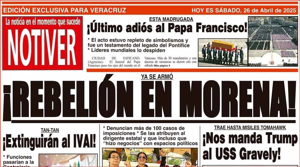 LA PORTADA - SÁBADO 26 DE ABRIL 2025