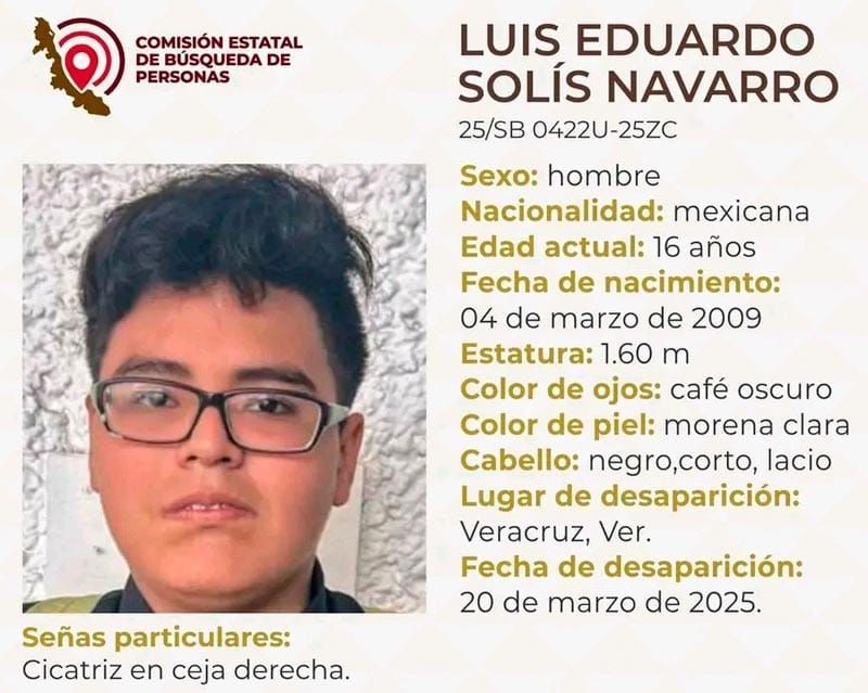 ¡LUIS EDUARDO SIGUE DESAPARECIDO! - FUE VISTO POR ULTIMA VEZ EL 20 DE MARZO