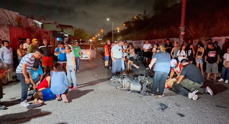 ¡CHUZA DE MOTOS EN GEO LOS PINOS COBRÓ LA VIDA DE JOVENCITO DE 17 AÑOS!