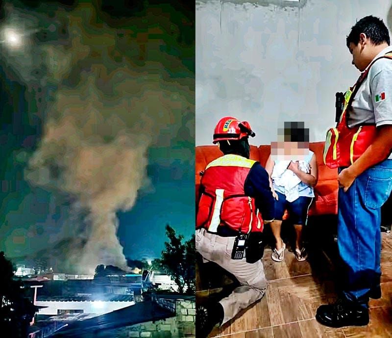 ¡ARDE BODEGA Y RESCATAN A MUJER INTOXICADA!