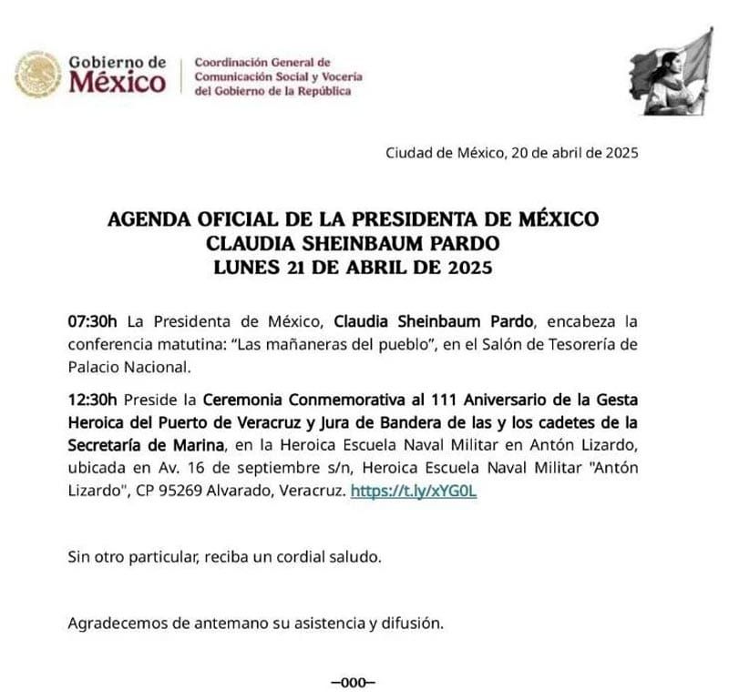 ¡VIENE CLAUDIA! - CONFIRMADO