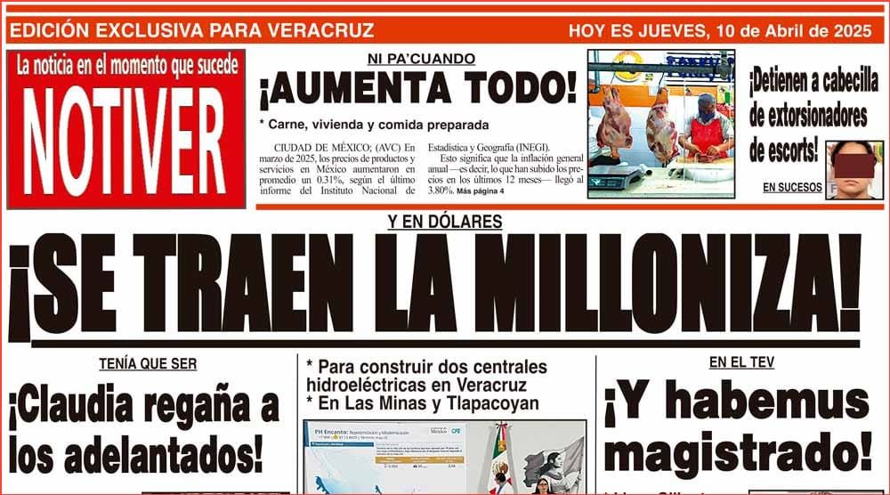 LA PORTADA - JUEVES 10 DE ABRIL 2025
