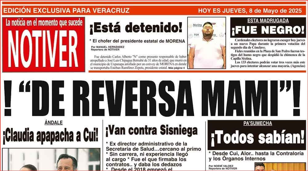 LA PORTADA - JUEVES 8 DE MAYO 2025