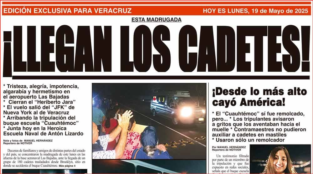 LA PORTADA - LUNES 19 DE MAYO 2025