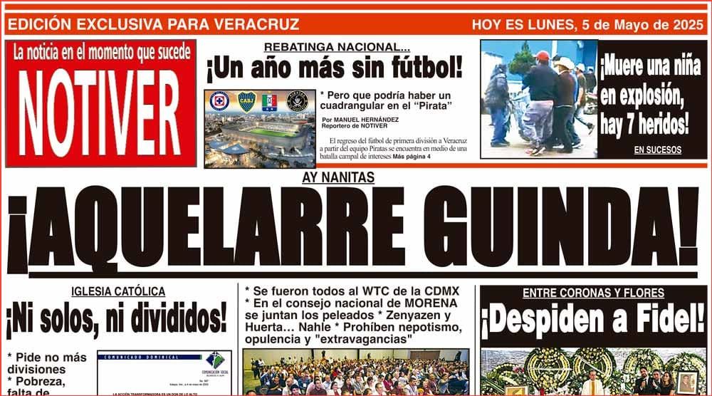 LA PORTADA - LUNES 5 DE MAYO 2025