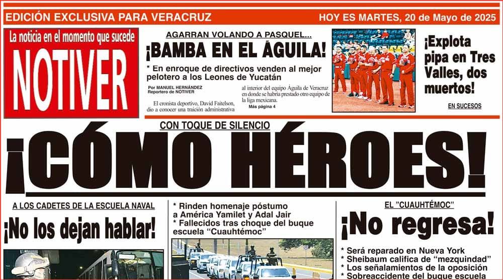 LA PORTADA - MARTES 20 DE MAYO 2025