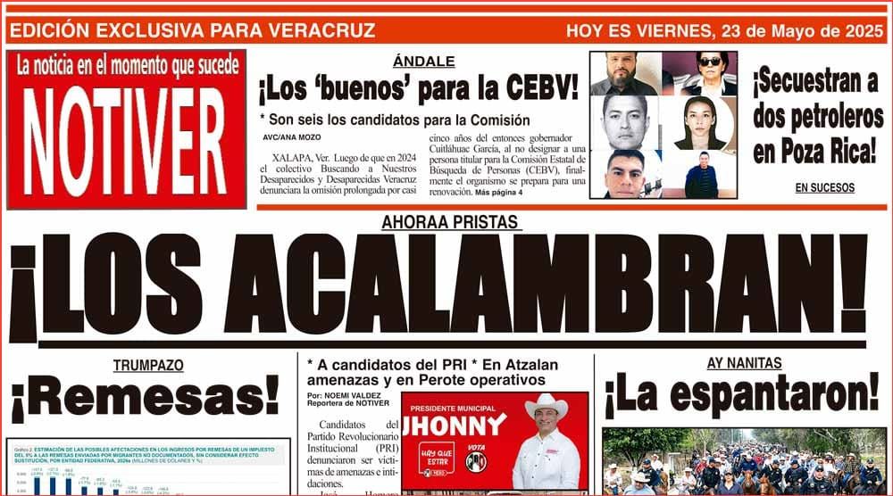 LA PORTADA - VIERNES 23 DE MAYO 2025