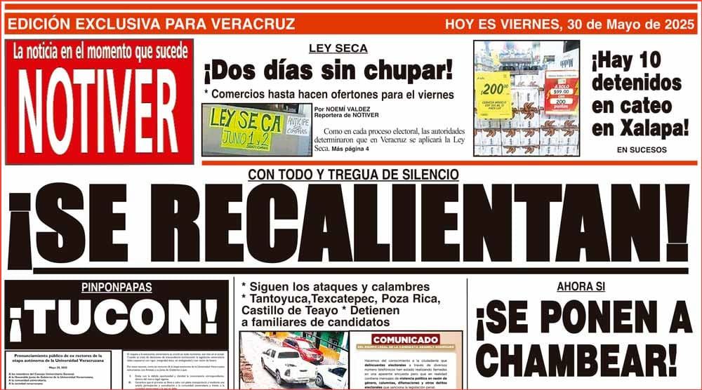 LA PORTADA - VIERNES 30 DE MAYO 2025