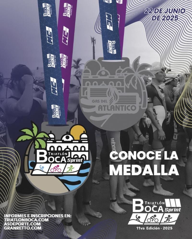 ¡PRESUMEN MEDALLA DEL TRIATLÓN SPRINT BOCA!