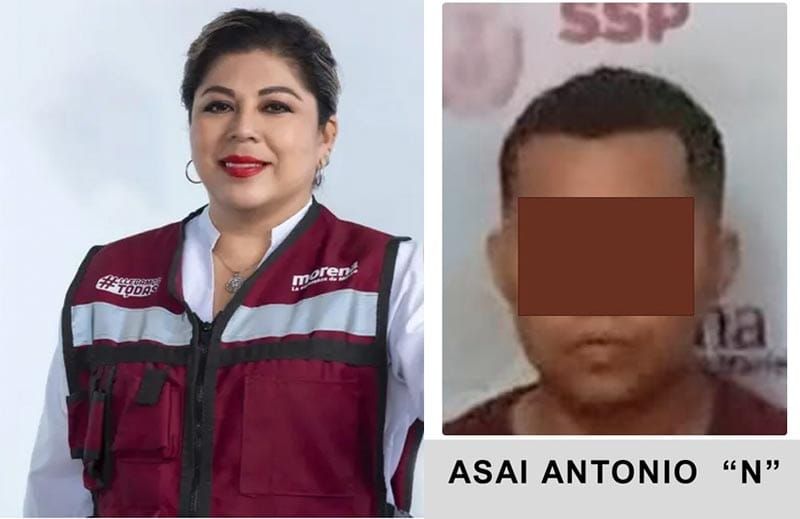 ¡CAE ASESINO DE LA CANDIDATA A LA ALCALDÍA DE TEXISTEPEC! - ASAÍ ANTONIO “N” FUE DETENIDO Y LA MOTOCICLETA QUE FUE USADA EL DÍA DEL CRIMEN Y UN ARMA