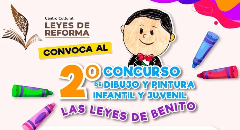 CONVOCAN AL SEGUNDO CONCURSO DE DIBUJO Y PINTURA INFANTIL “LAS LEYES DE BENITO”