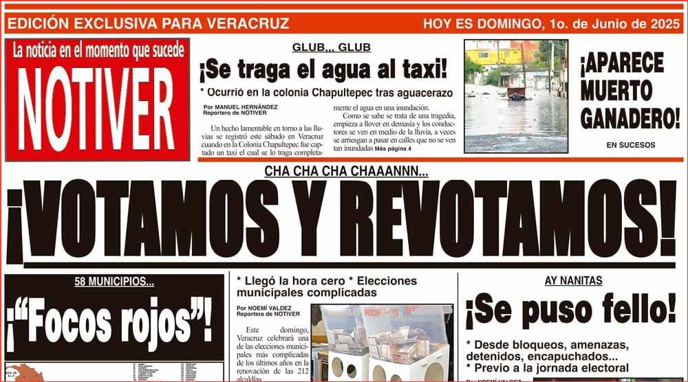 LA PORTADA - DOMINGO 1 DE JUNIO 2025