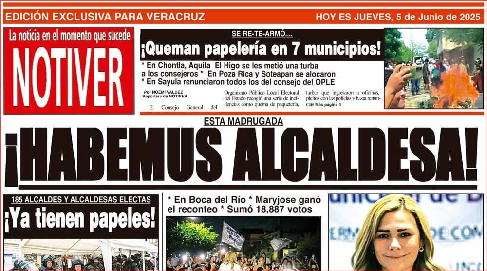 LA PORTADA - JUEVES 5 DE JUNIO 2025
