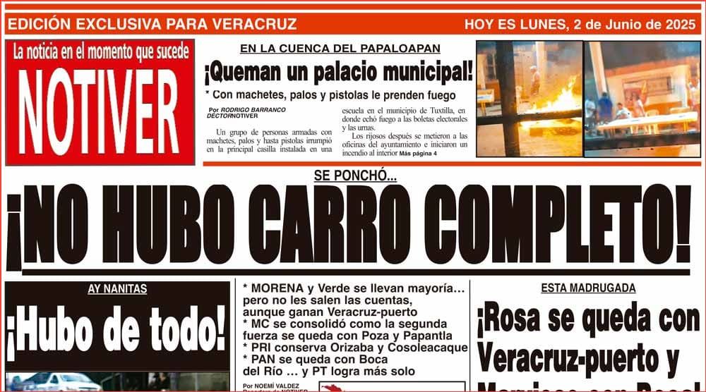 LA PORTADA - LUNES 2 DE JUNIO 2025