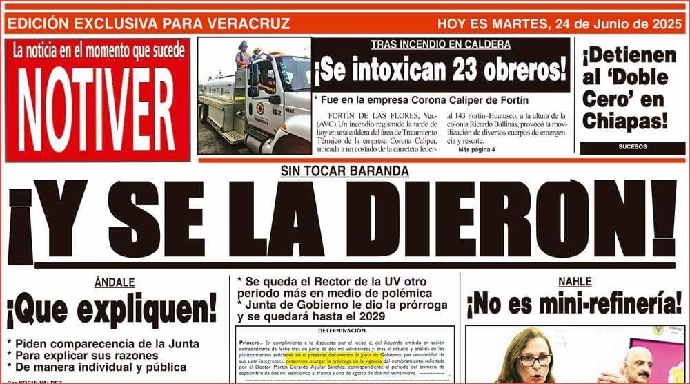 LA PORTADA - MARTES 24 DE JUNIO 2025