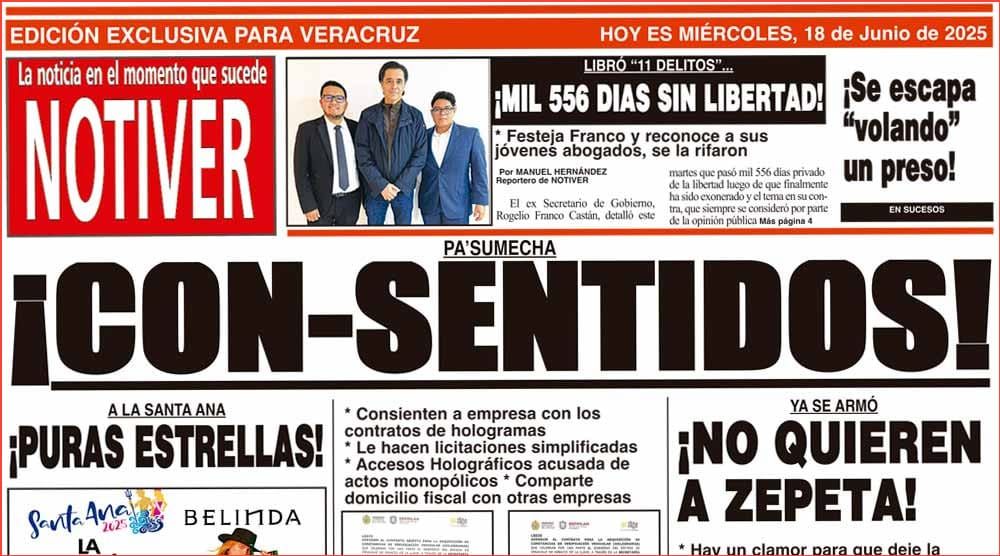 LA PORTADA - MIÉRCOLES 18 DE JUNIO 2025