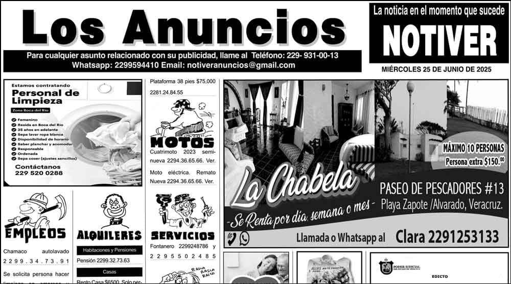 ...LOS ANUNCIOS, AVISOS Y DEMÁS! - MIÉRCOLES, 25 DE JUNIO 2025