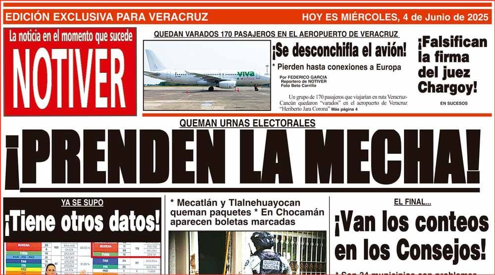 LA PORTADA - MIÉRCOLES 4 DE JUNIO 2025